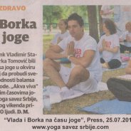 Akcija Vežbajte jogu sa nama, Press 25.7.2012.