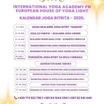 Kalendar Joga Ritrita u 2026.