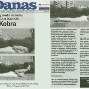 Intervju, Miloš Štrbac o “Kobri”, Danas, 2011.
