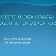 Predavanje, mr Aleksandra Sanader u Joga savezu Srbije